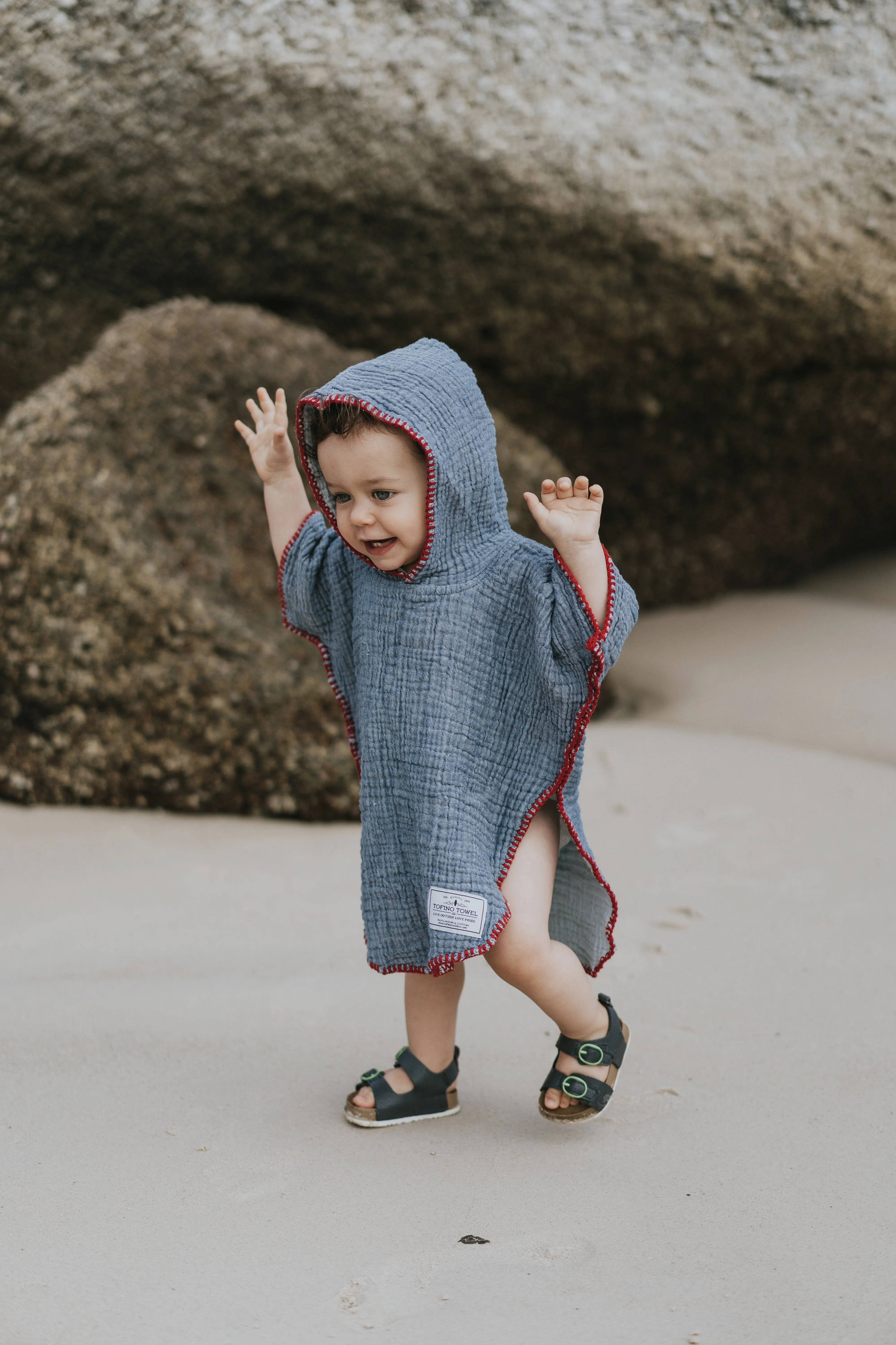 THE PEBBLE | Kid's Muslin Poncho