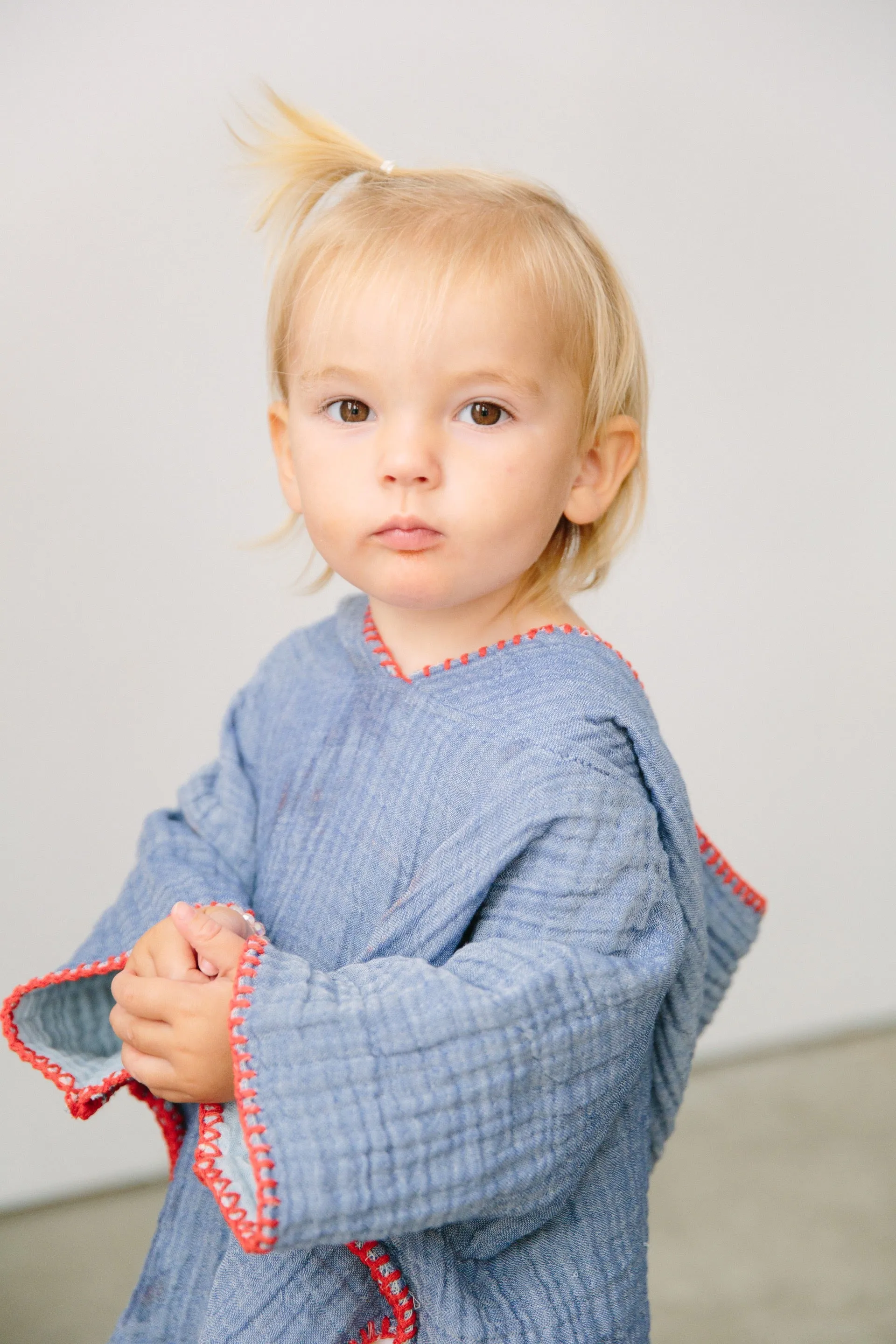 THE PEBBLE | Kid's Muslin Poncho