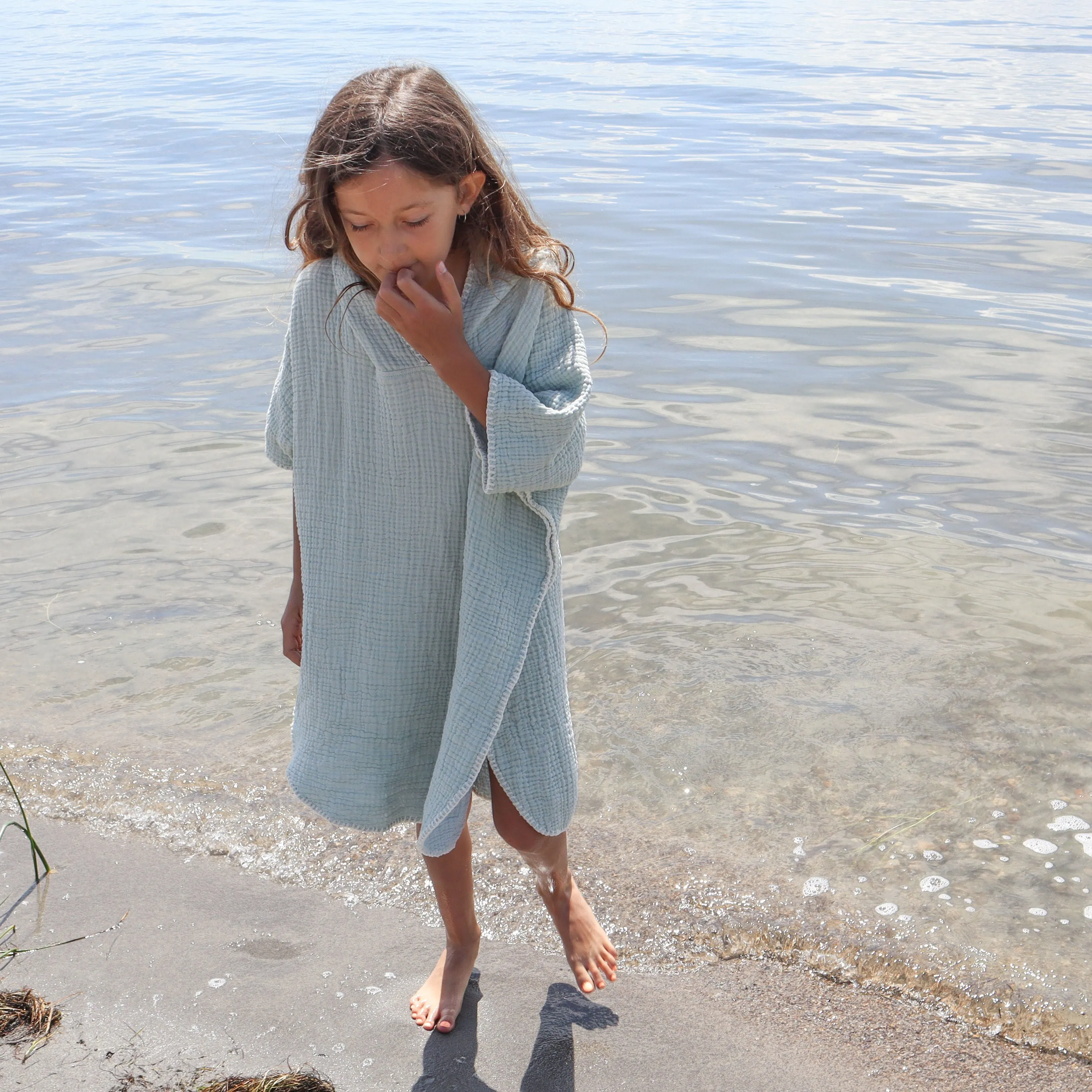 THE PEBBLE | Kid's Muslin Poncho