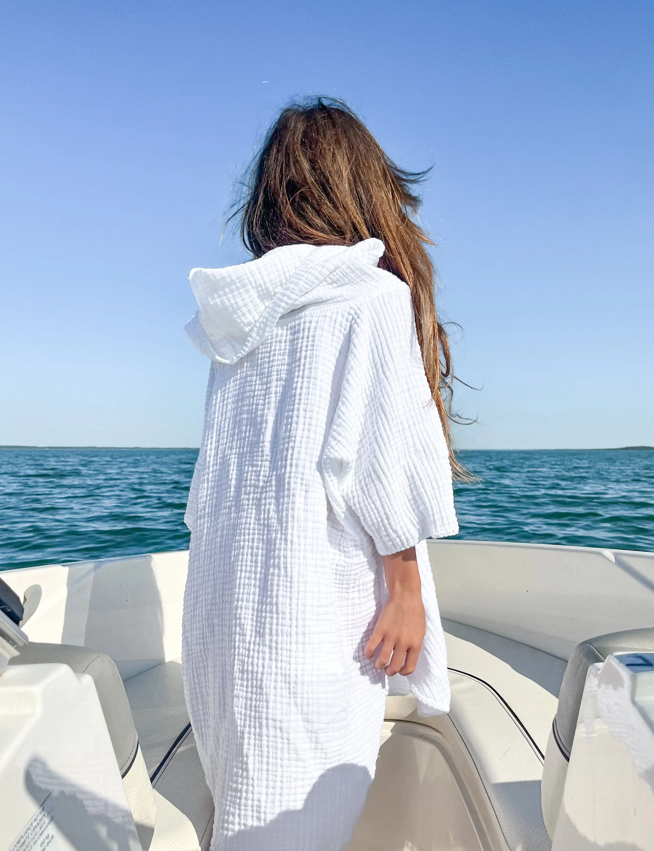 THE PEBBLE | Kid's Muslin Poncho