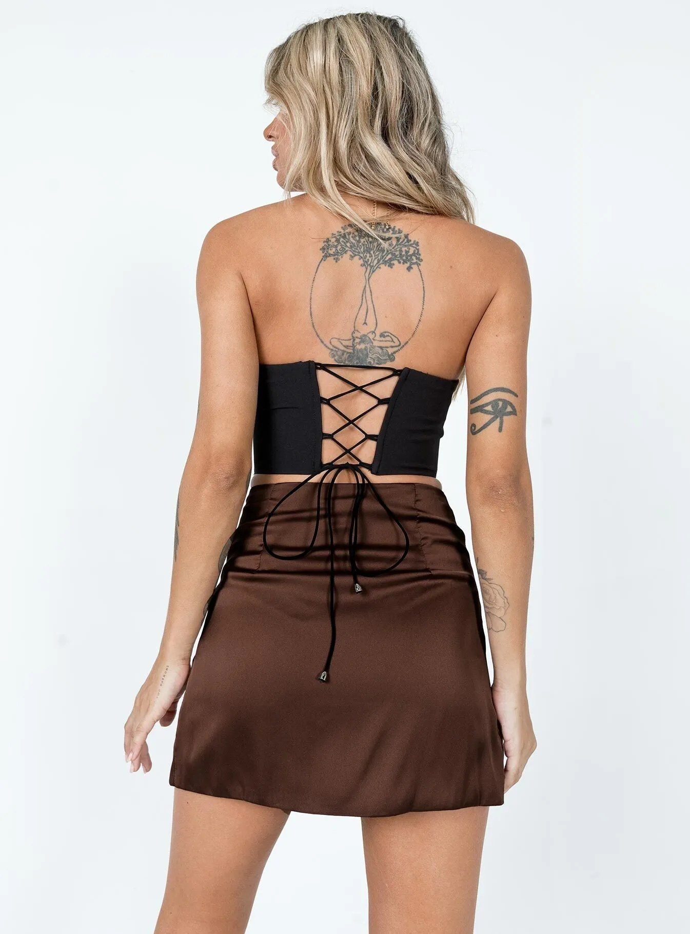 The Smith Mini Skirt Brown