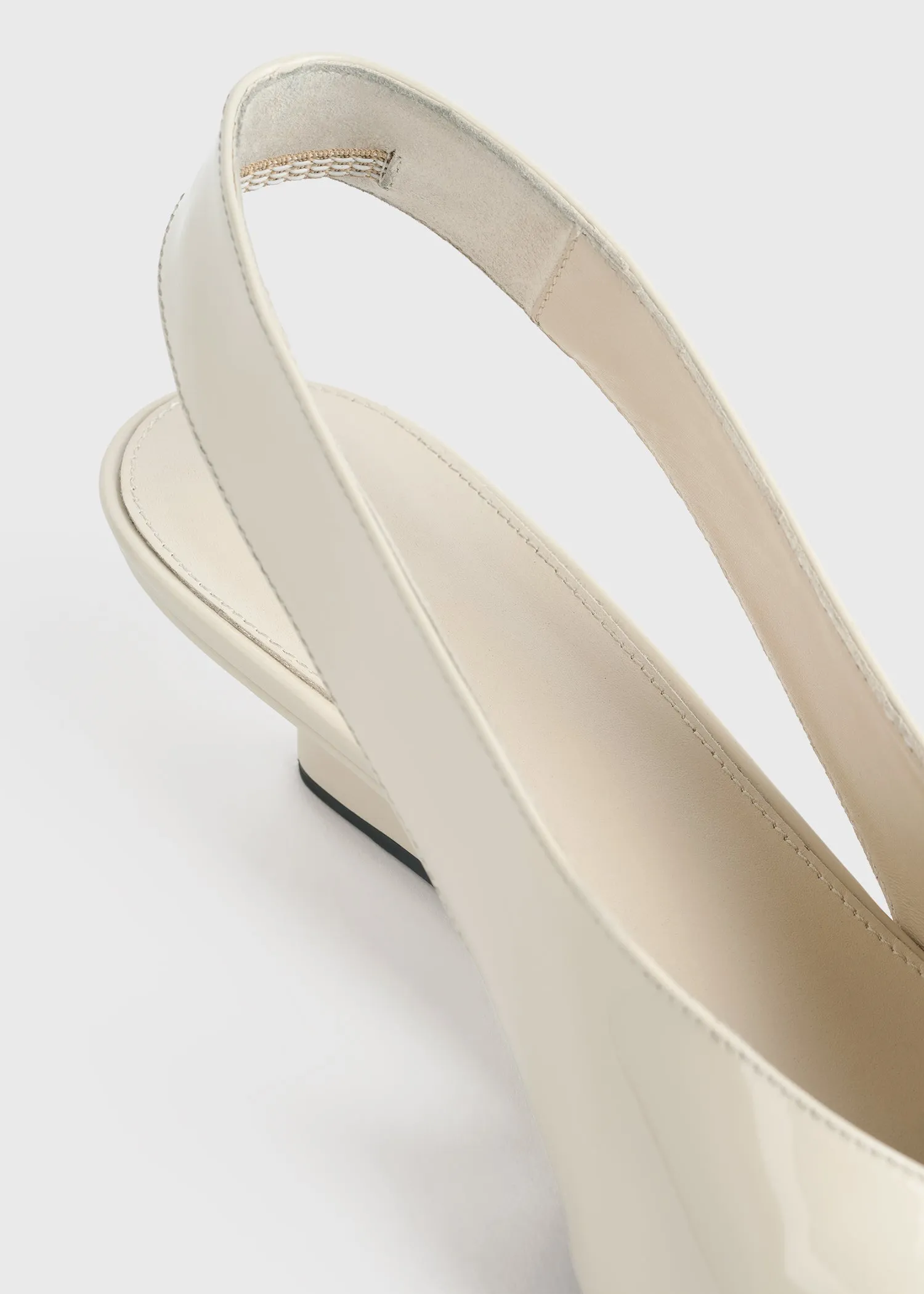 The Wedge-Heel Slingback bleached sand