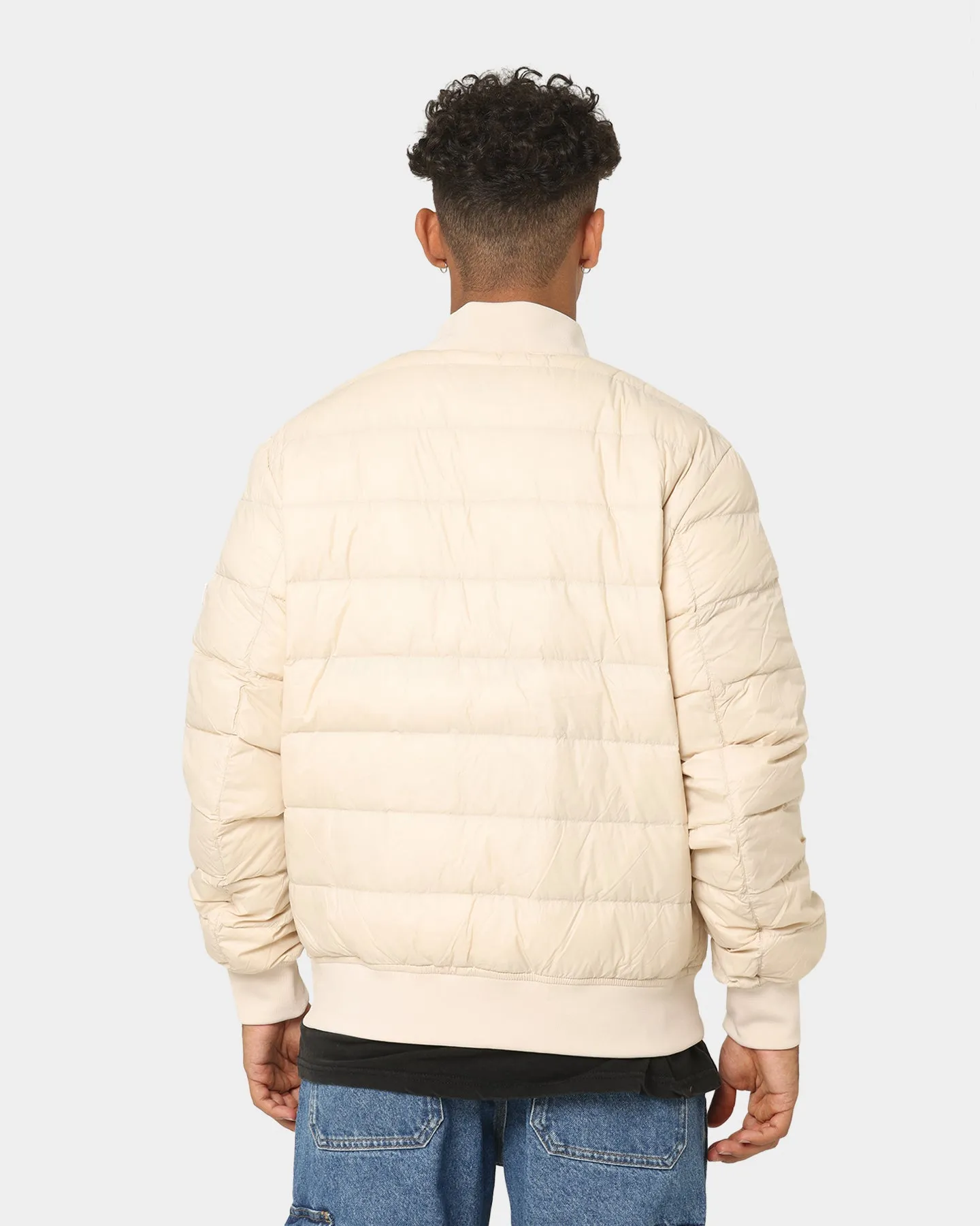 Tommy Jeans Light Down Bomber Jacket Smooth Stone