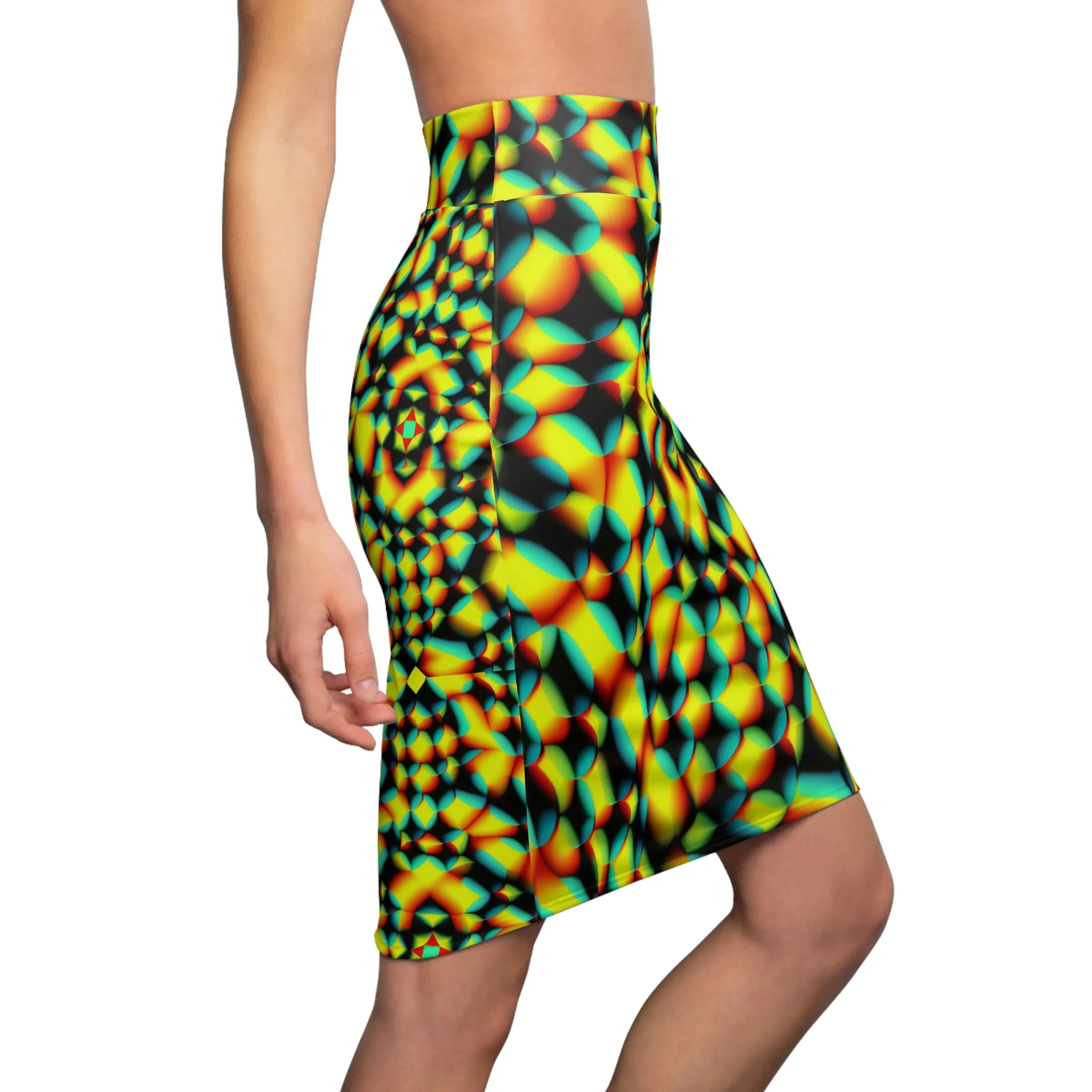 Triippy Illusion Women's Pencil Skirt