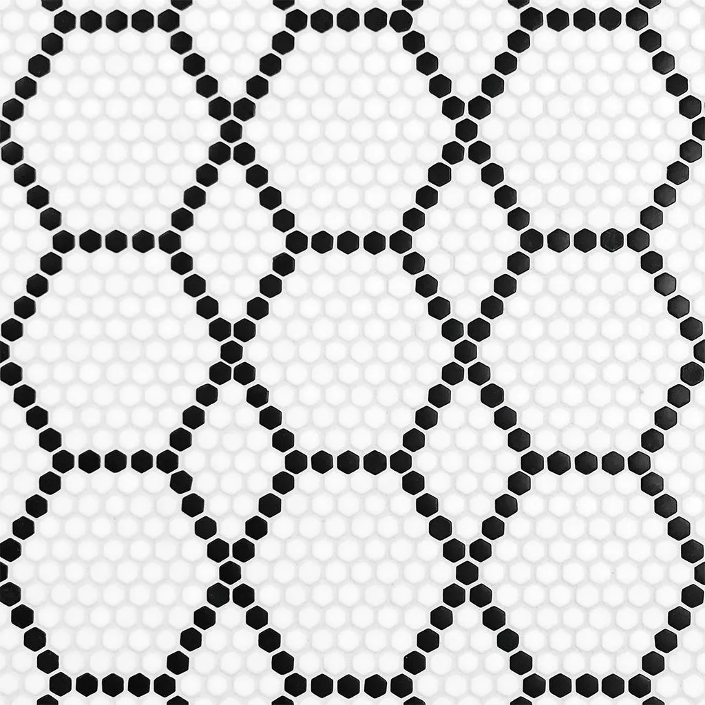 Tulle Classic, Hexagon Mosaic - Glass Tile