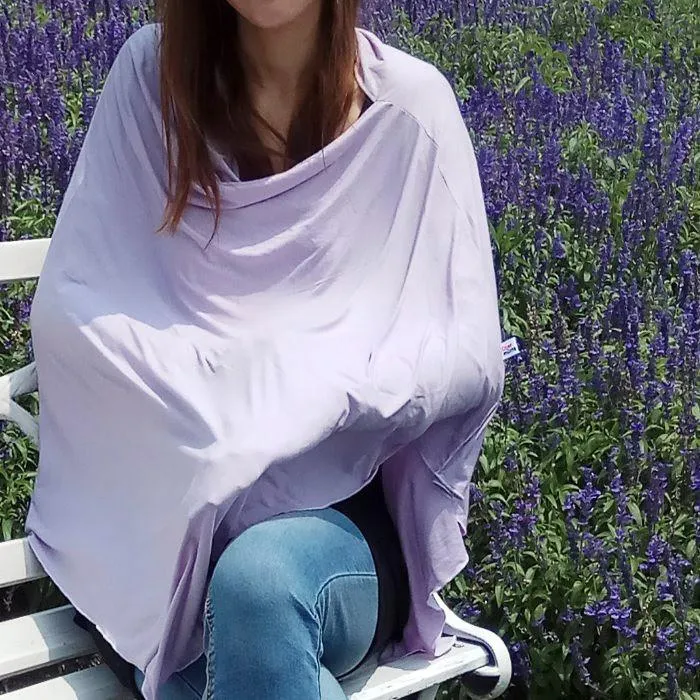 UberMums Lavender Nursing Poncho - Modal Spandex