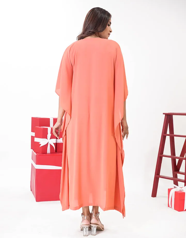 V-Neck Caftan Dress