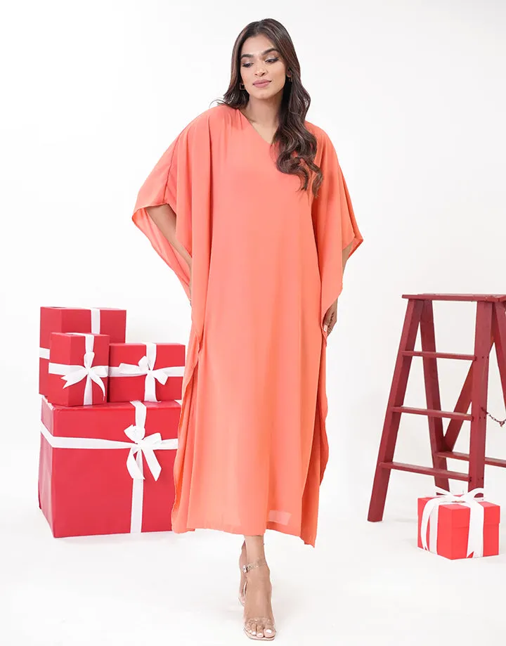 V-Neck Caftan Dress