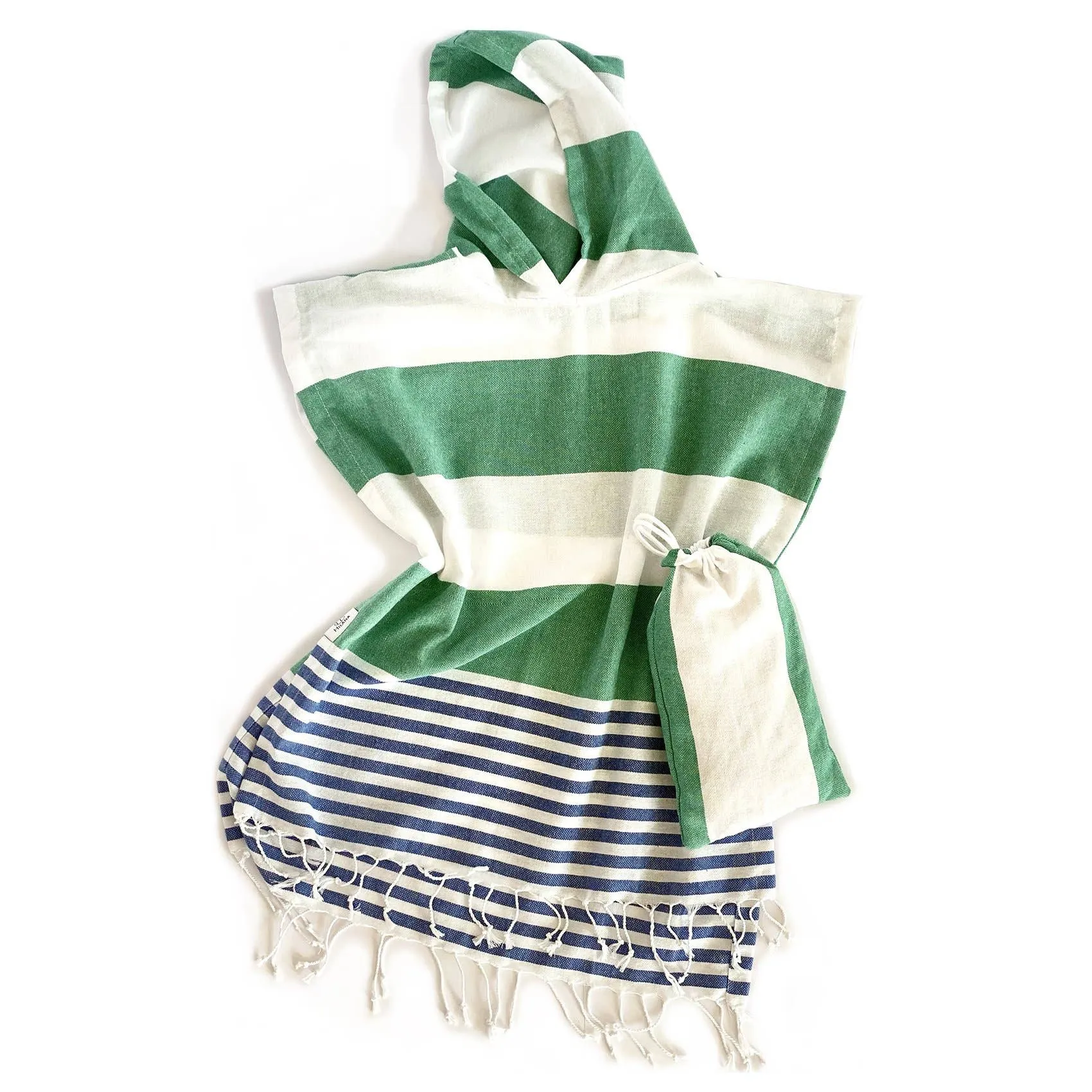 Veracruz Hooded Poncho Towel - Green