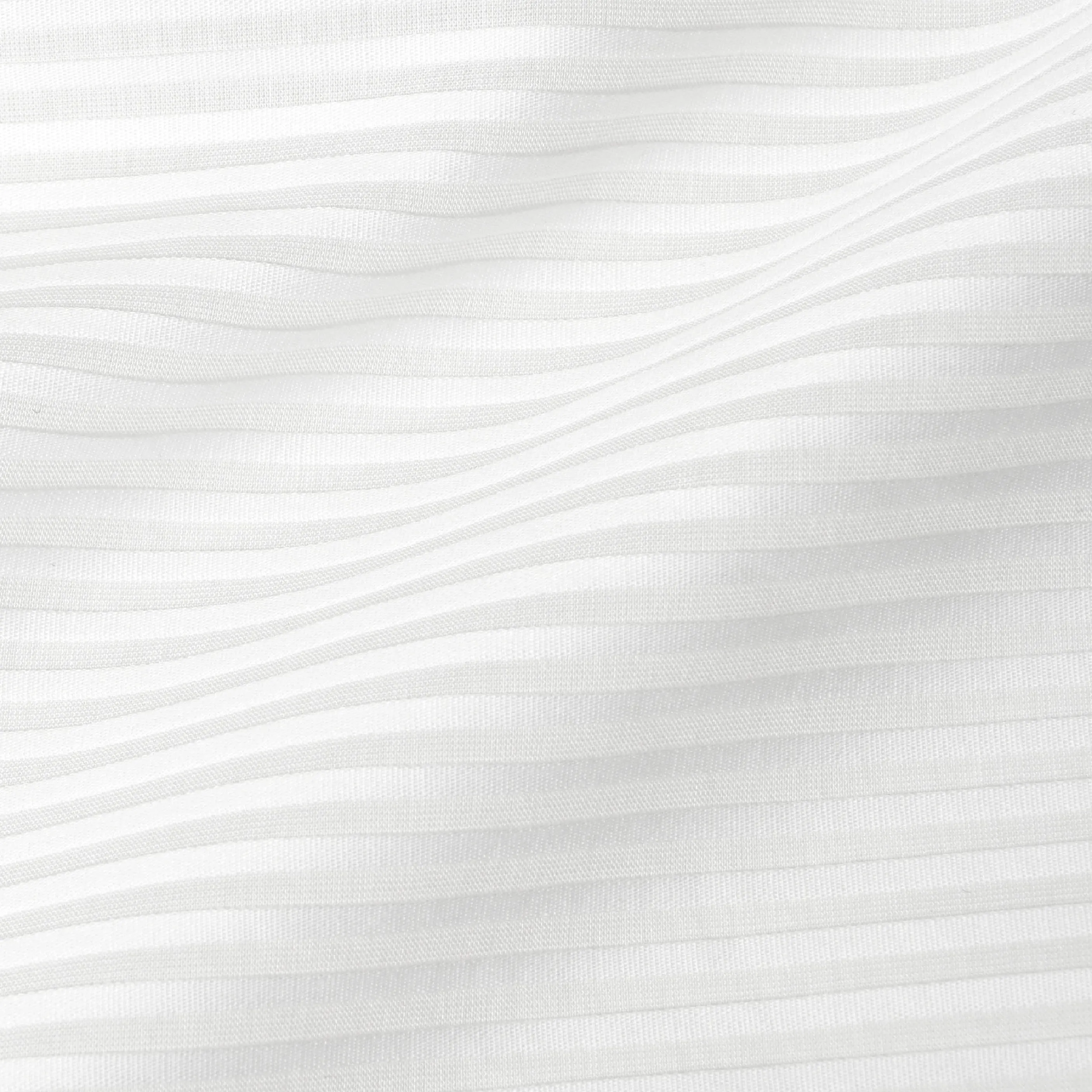 White Pleated Poplin Fabric 3720