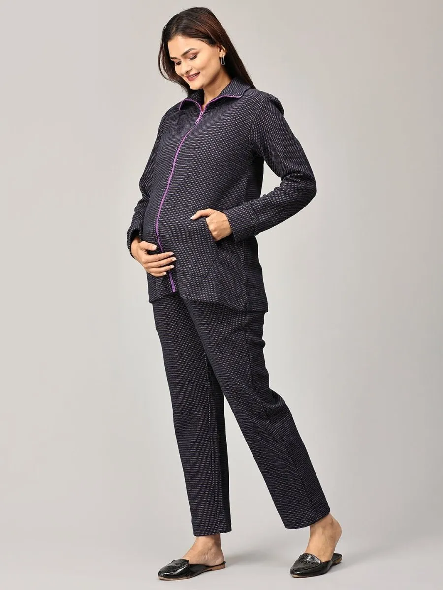 Wildflower Dreams Maternity and Nursing Bomber Jacket Co- Ord Set