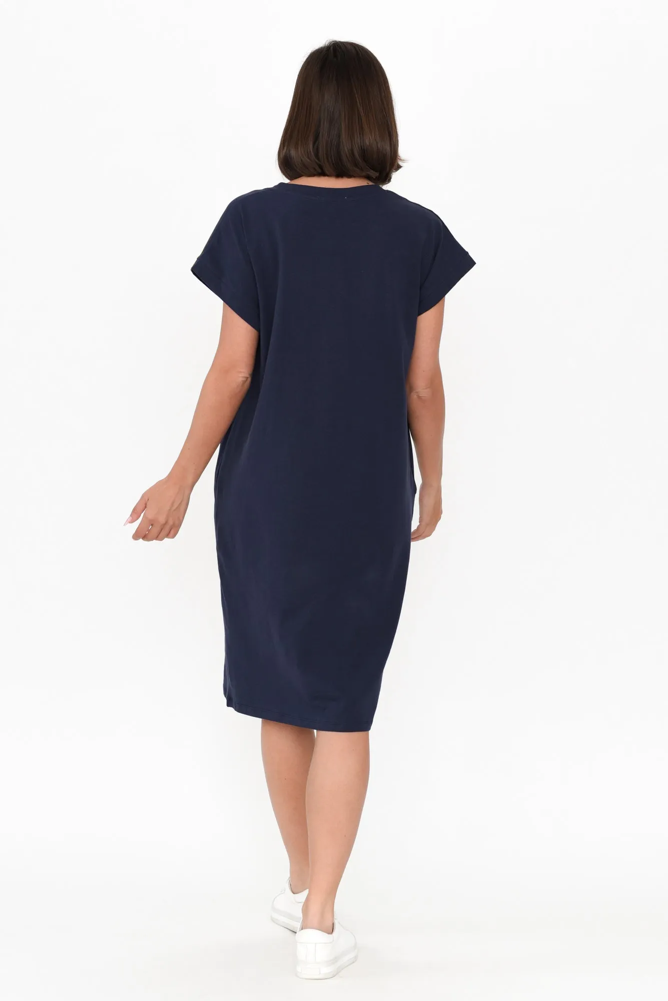 Zena Navy T-Shirt Dress