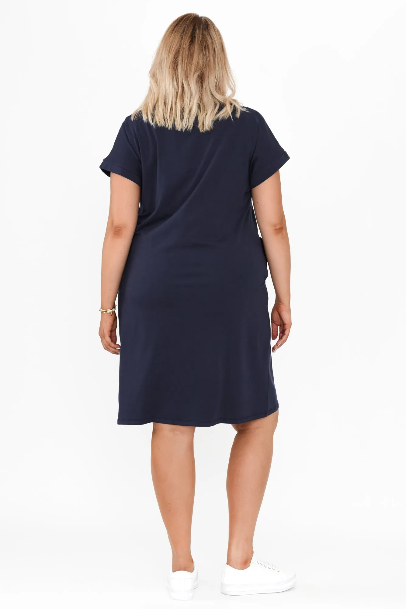 Zena Navy T-Shirt Dress